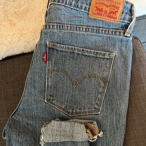 Levis skinny high rise jeans